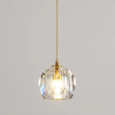 GobekUsa Diamond Crystal Copper LED Pendant Chandelier for Stylish Indoor Lighting.