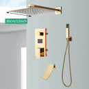 GobekUsa Gold Digital Display Shower System with Tub Spout
