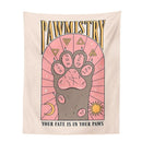 GobekUsa Cat Paws Tarot Tapestry: Bohemian Home Decor for Hippie Vibes and Happy Spaces