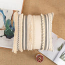 GobekUsa Bohemian Cotton Cushion Cover 30x50cm/45x45cm Beige for Home Decor Sofa Bed
