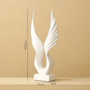 GobekUsa Angel Wings Sculpture: Nordic Modern Abstract Resin Home Decor Artware