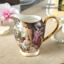 GobekUsa Bone China Milk Jug: Elegant Ceramic Creamer for Tea, Coffee, Espresso