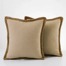 GobekUsa Linen Square Throw Pillow Covers Set - Home Decor for Sofa, Couch, Bed