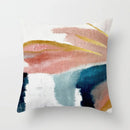 GobekUsa Geometric Stitch Print Pillow Cover - Modern Minimalist Office Cushion