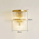 GobekUsa Crystal Wall Lamp: Elegant Lighting for Living Room, Bedroom, and Staircase