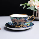GobekUsa Jungle Animals Bone China Coffee Mug Set for Tea Lovers and Office Use
