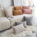 GobekUsa Hand Pleat Embroidered Cushions 30x50/45x45cm Beige Pink Nordic Style Pillowcase