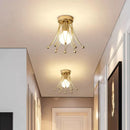 GobekUsa Gold Crown Ceiling Light for Hallway, Aisle, Kitchen Island
