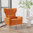 Convertible Accent Chair – Velvet Mid-Century Reading Armchair
