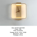 GobekUsa LED Wall Clock Lamp Indoor Light Fixture Home Decor Bedroom Living Room