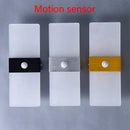 GobekUsa Acrylic LED Wall Lamp | Brushed Aluminum Sconce Light for Home Indoor Decor