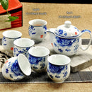 GobekUsa Ceramic Kung Fu Teapot with Dragon Design 350ml - Handmade Porcelain Tea Pot