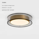 GobekUsa LED Ceiling Light: Minimalist Nordic Round Lighting Fixture for Living Room, Bedroom, Dining Room