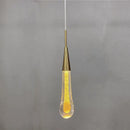 GobekUsa Crystal Drop Pendant Light - Bedroom Bar Bathroom LED Hanglamp