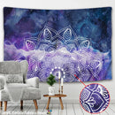 GobekUsa Boho Sun Moon Mandala Wall Tapestry Psychedelic Hippie Decor