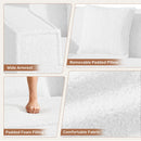 Convertible Sofa Bed — Chenille 2-3 Seater Sofa Set with Removable Pillows