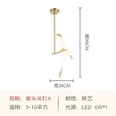 GobekUsa Gold Cage Origami Bird Chandelier - Modern Light Fixture for Home Decor