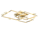 GobekUsa Butterfly Ceiling Lamp: Modern Rectangular Living Room Light for Master Bedroom