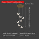 GobekUsa Butterfly Ladder Pendant Lights Chandelier for Loft Decor Interior Lighting Stairs Bedside