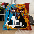GobekUsa Abstract Embroidery Pillowcase 45x45cm Picasso Decorative Throw Pillows Sofa & Car