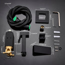 GobekUsa Brass Bidet Faucet: Cold Hot Water Mixer, Square Shower Sprayer Head, Toilet Tap