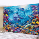 GobekUsa 3D Underwater World Mandala Yoga Mat Home Decoration Tapestry Hippie Sofa Blanket