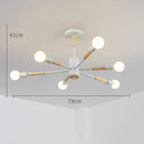 GobekUsa LED Wooden Ceiling Lights w/ E27 Bulb for Modern Livingroom & Bedroom