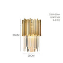 GobekUsa Golden Stainless Steel Crystal Chandelier for Elegant Foyer Lighting