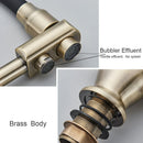 GobekUsa Gun Gray Kitchen Faucet Drinking Pure Water Tap Hot Cold Dual Handle