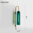 GobekUsa E27 Glass Wall Light in Smoke Gray Amber Milky White Green for Bedroom Living Room