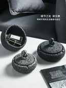 GobekUsa Cement Astronaut Ashtray with Lid - High Temperature Resistant Cigar Ashtray