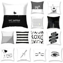 GobekUsa Black Geometric Cushion Cover | Decorative Sofa Pillow Cases | Living room Throw Home Decor