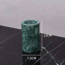 GobekUsa Green Marble Bathroom Set: Dispenser, Dish, Holder, Tissue Box & Accessories