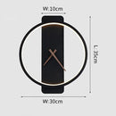 GobekUsa LED Wall Lamp Wall Clock Modern Design Nordic Luxury Simple For Hotel Bedside