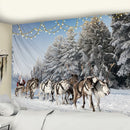 GobekUsa Christmas God Deer Tapestry: Hippie Psychedelic Bohemian Wall Hanging