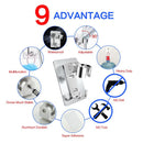GobekUsa Aluminum Showerhead Holder: Adjustable & Traceless Bathroom Accessory