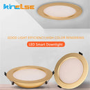 GobekUsa 5W/7W Gold LED Ceiling Downlight: Ultra-thin Luxury Spot Lighting for Home, Bathroom, Bedroom
