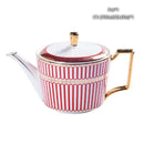 GobekUsa Bone China Tea Pot: Elegant European Porcelain Coffee Pot for Tea Lovers.