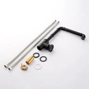 GobekUsa Gold Brass Retro Industrial Style Bathroom Faucet Hot Cold Mixer Tap