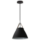 GobekUsa Leather and Iron Finish Pendant Light Fixture for Kitchen Dinning Living Room