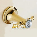GobekUsa Gold Bathroom Hardware Set: Towel Rack, Toilet Paper Holder, Towel Bar, Hook
