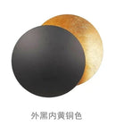 GobekUsa LED Gold Eclipse Circle Wall Lamp for Bedroom Living Room