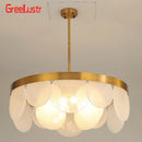 GobekUsa Glass Copper LED Pendant Light: Luxury Nordic Design for Home Decor