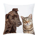 GobekUsa Co-Pattern Series Peach Skin Pillowcase - 45X45CM - Custom Bedside & Sofa Pillowcase