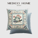 GobekUsa Birds' Chirp & Flower Fragrance Chinese Pattern Pillow Cover for Couch & Bed