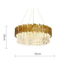 GobekUsa Art Deco Crystal LED Chandelier - 4 Tier Gold Silver Designer Lighting