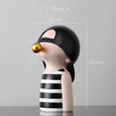 GobekUsa Bubble Gum Blowing Character Statue for Modern Home Decor