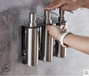 GobekUsa Black Stainless Steel Wall-Mounted Soap Dispenser