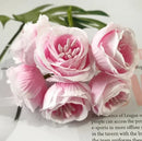 GobekUsa Artificial Peony Tea Rose Camellia Silk Flowers for Home Garden Wedding