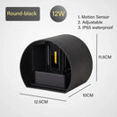 GobekUsa LED Motion Sensor Wall Lamp IP65 Waterproof 9W 12W 20W Indoor Outdoor Sconce